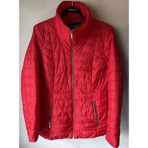 LANDS'‎ END Cherry Red Primaloft Jacket Size 6